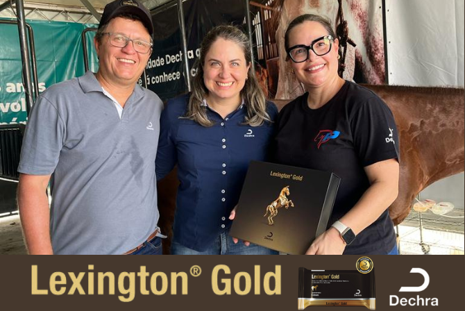 Lexington® Gold Dechra: Para uma saúde de ferro, a vacina que é ouro na proteção.